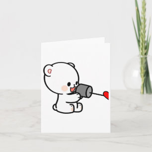 Milk Mocha Couple Valentine Design 1 Karte