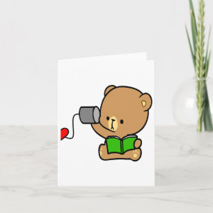 Milk Mocha Couple Valentine Design Karte
