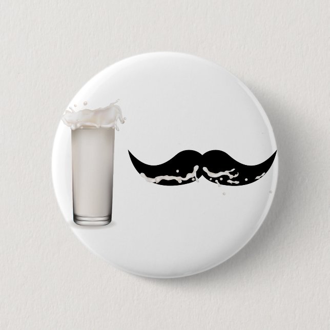 Milk Mustache Button (Vorderseite)