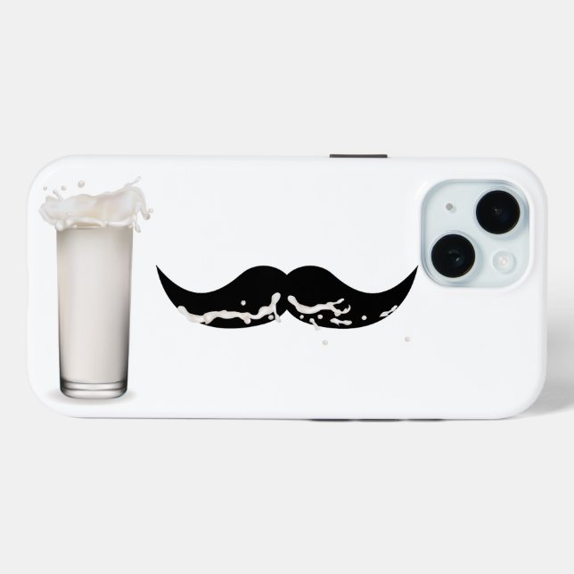 Milk Mustache Case-Mate iPhone Hülle (Rückseite (Horizontal))