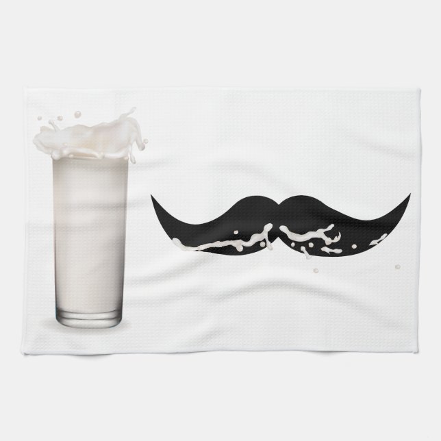 Milk Mustache Handtuch (Horizontal)