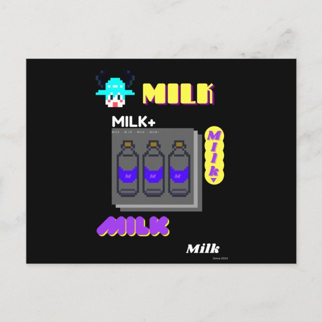 Milk party postkarte (Vorderseite)