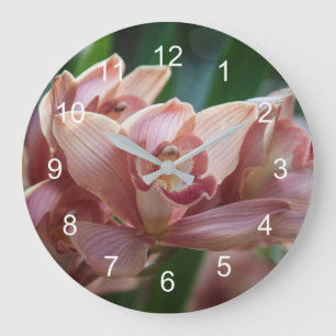 Milk Tee Orchid Große Wanduhr