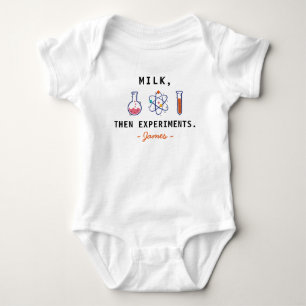 Milk Then Experiments - Nachwuchswissenschaftler Baby Strampler
