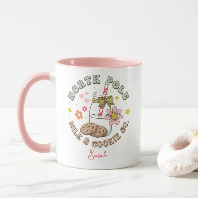 Milk und Cookie Co. Santa Claus Kaffee Tasse (Mit Donut)
