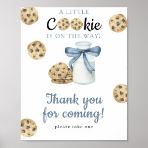 Milk und Kekse Babyparty - Danke Poster