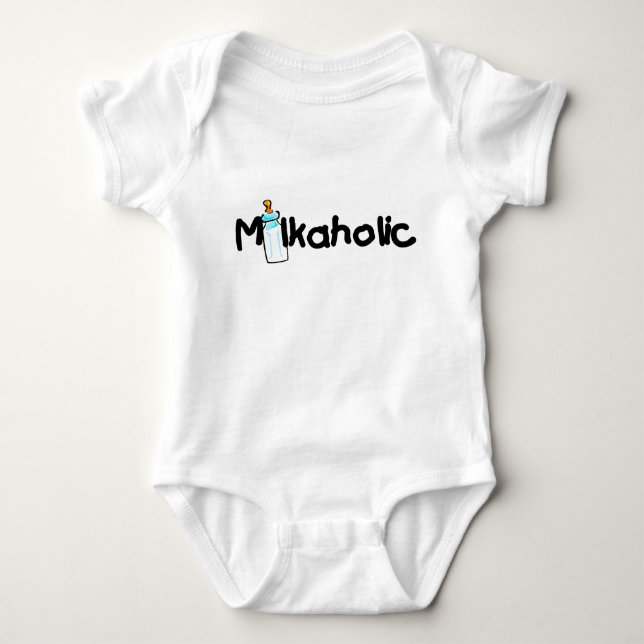 Milkaholic Baby Bodysuit Strampler (Vorderseite)