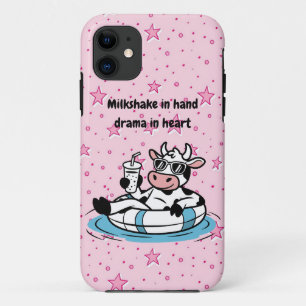 Milkshake in der Hand, Drama im Herzen Coole Kuh Case-Mate iPhone Hülle