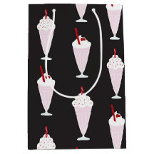 Milkshake-Muster im Diner-Stil der 1950er Jahre