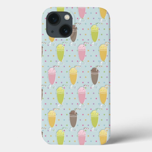 Milkshake Pattern Case-Mate iPhone Hülle (Rückseite)