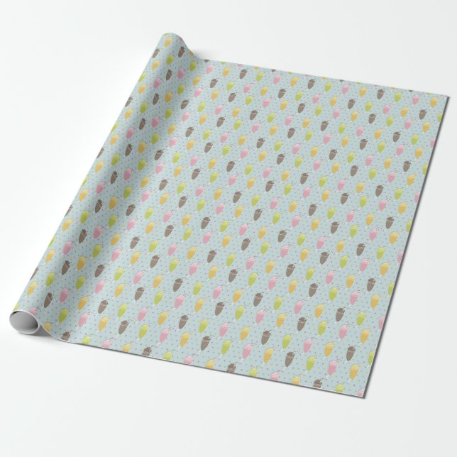 Milkshake Pattern Geschenkpapier (Ungerollt)