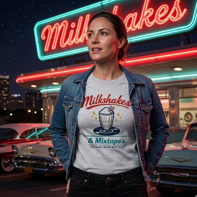 Milkshakes & Mixtapes T-Shirt (Von Creator hochgeladen)