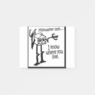 Milkwalker sagt...... Meme Post-it Klebezettel