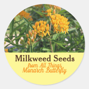 Milkweed Runder Aufkleber