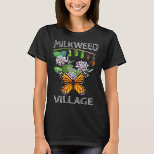 Milkweed Village Monarch Butterfly Metamorphose T-Shirt