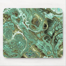 Milky Teal Marble Swirl Mouse Pad Mousepad