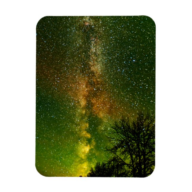 Milky Way & Aurora Borealis | Ontario Kanada Magnet (Vertikal)