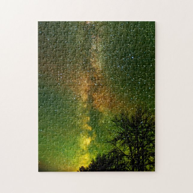 Milky Way & Aurora Borealis | Ontario Kanada Puzzle (Vertikal)