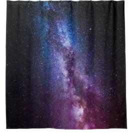 Milky way bright colors duschvorhang