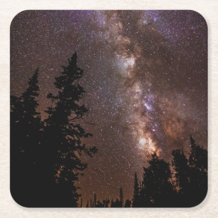 Milky Way Cedar Breaks National Monument Utah Rechteckiger Pappuntersetzer