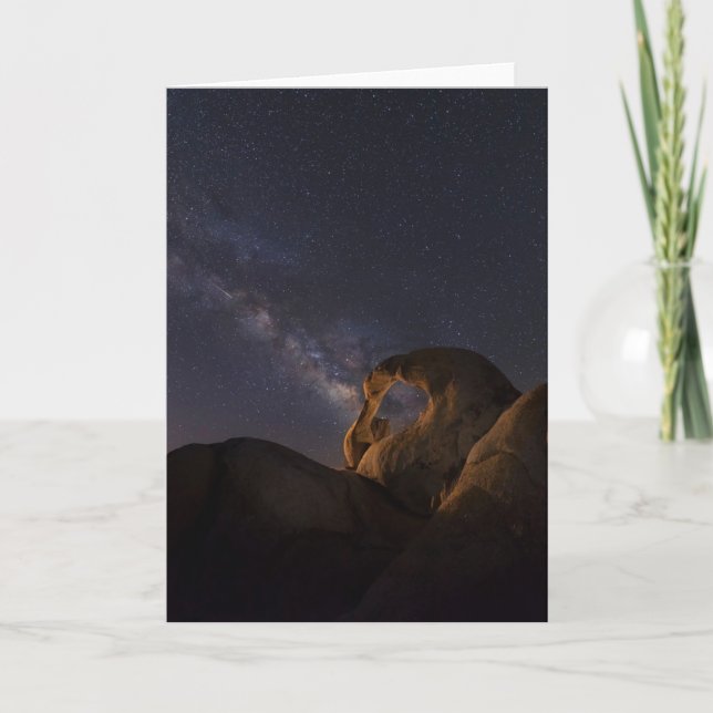 Milky Way & Cyclops Arch | Alabama Hills Karte (Vorderseite)