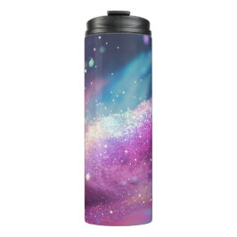 Milky Way Holographic Glitzer Thermal Tumbler 12oz Thermosbecher