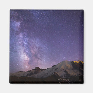 Milky Way & Mt. Rainier   Washingtoner Staat Magnet