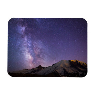 Milky Way & Mt. Rainier   Washingtoner Staat Magnet