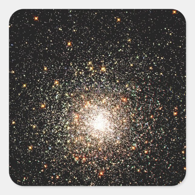 Milky Way Star Cluster Quadratischer Aufkleber (Vorderseite)