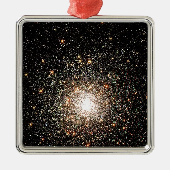 Milky Way Star Cluster Silbernes Ornament (Vorne)