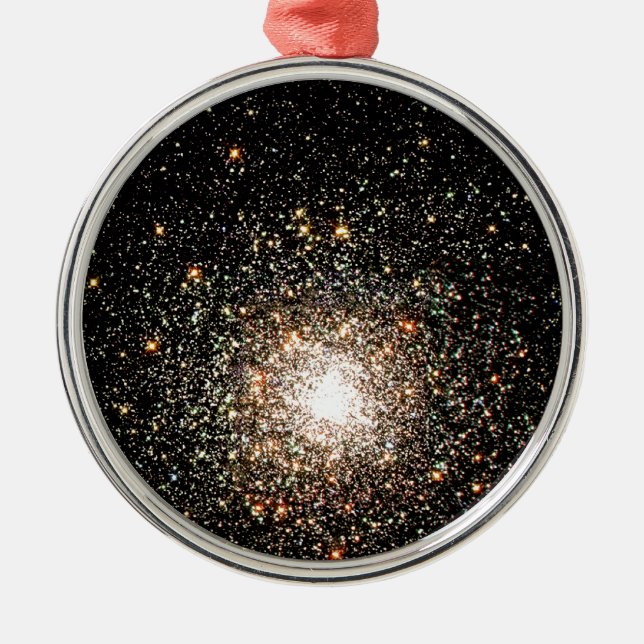 Milky Way Star Cluster Silbernes Ornament (Vorne)