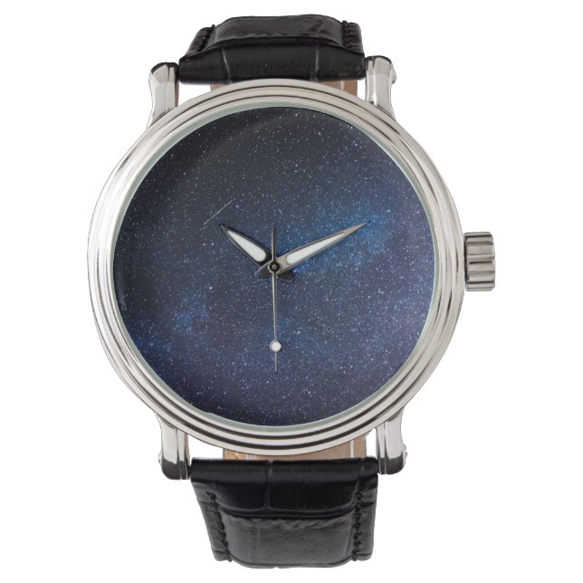 Milkyway Galaxy Texture Armbanduhr (Vorderseite)