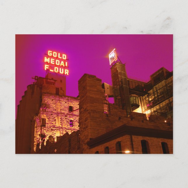 Mill City at Night Postkarte (Vorderseite)