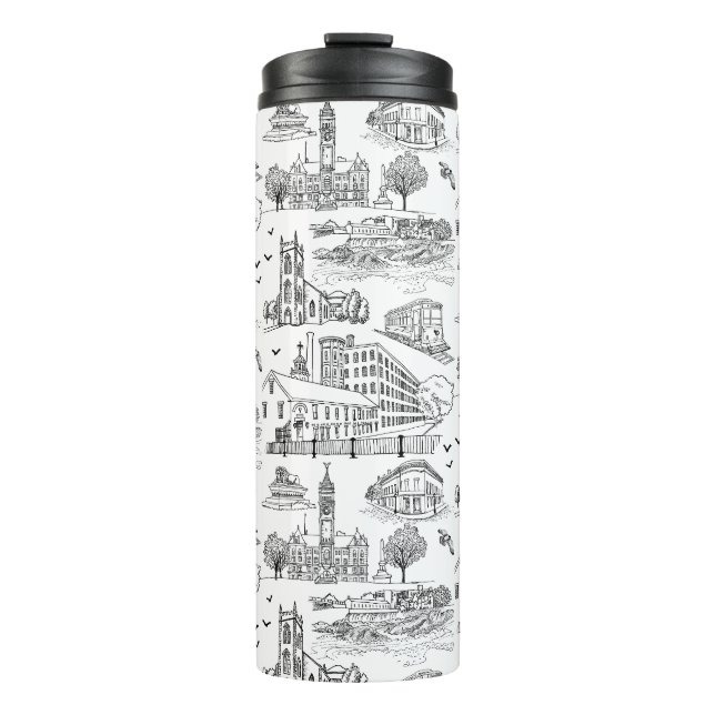 Mill City Toile Thermosbecher (Vorderseite)