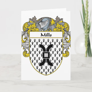 Mill Coat of Arms (Mantled) Feiertagskarte