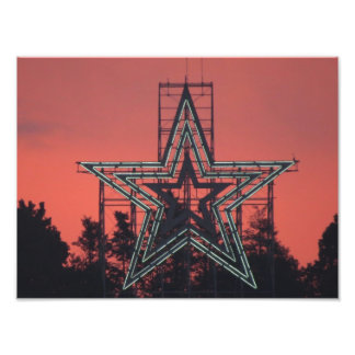 Mill Mountain/Roanoke Star bei Sonnenuntergang Fotodruck