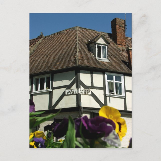 Mill Street Corner Tewkesbury Postcard Postkarte (Vorderseite)