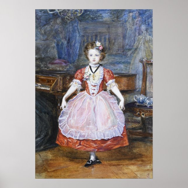 Millais - Das Minuet 1866 Poster (Vorne)