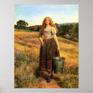 Millais - Die Tochter des Bauern Poster