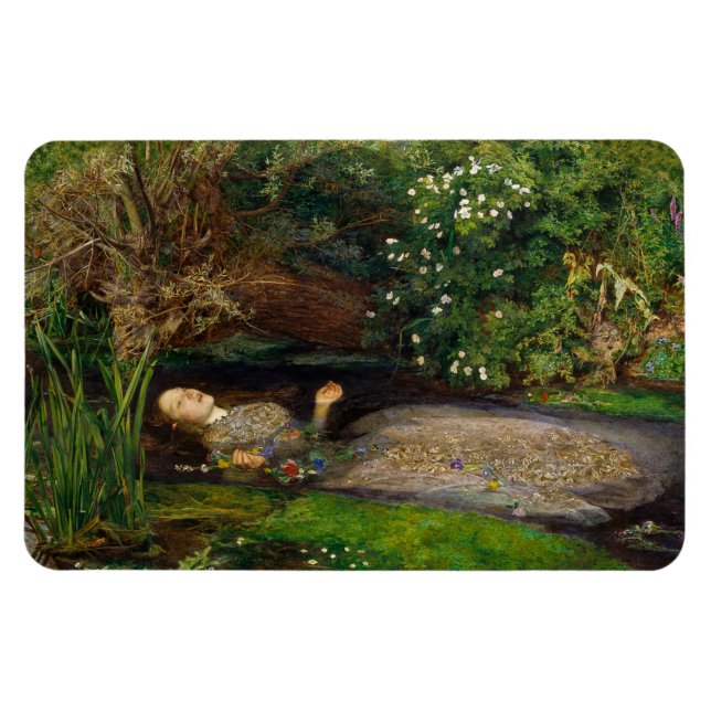 Millais Ophelia CC0541 Kühlschrank Art Collection Magnet (Horizontal)