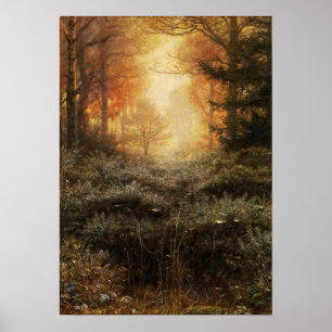 Millais - Taufeuchtes Stechginster Poster