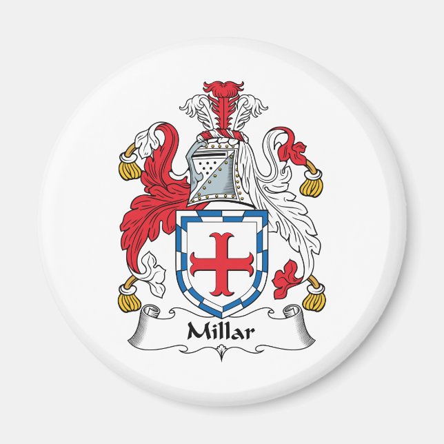 Millar Familienwappen Magnet (Vorne)