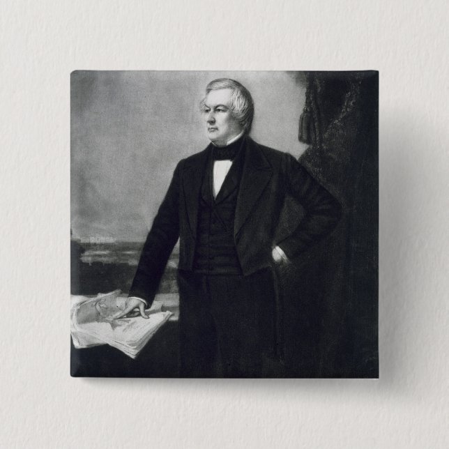 Millard Fillmore, 13. Präsident des vereinigten Button (Vorderseite)