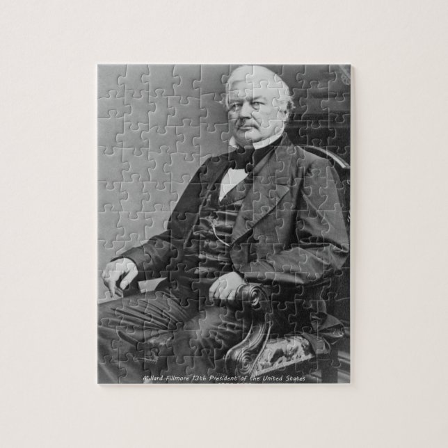 Millard Fillmore 13. Präsident von Amerika. Puzzle (Vertikal)