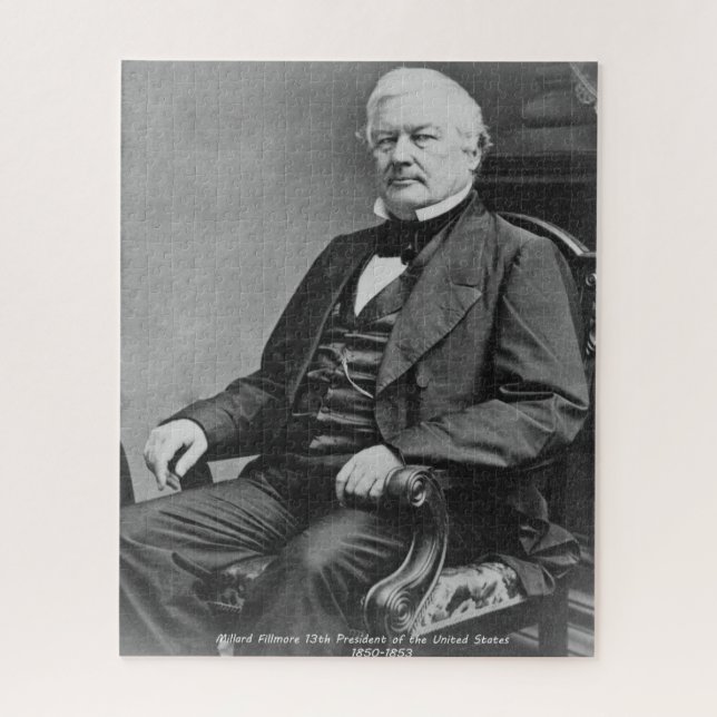 Millard Fillmore 13. Präsident von Amerika. Puzzle (Vertikal)