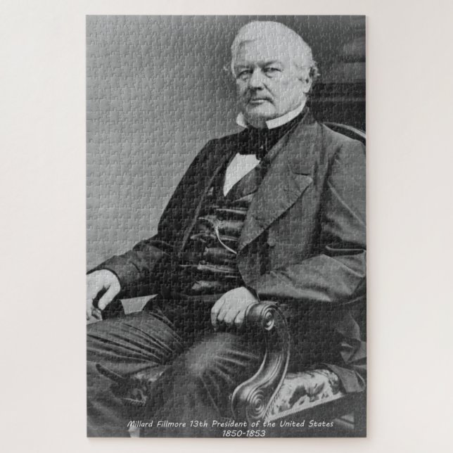 Millard Fillmore 13. Präsident von Amerika. Puzzle (Vertikal)