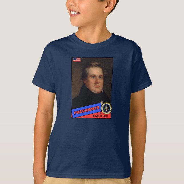 Millard Fillmore Baseball Card T-Shirt (Vorderseite)