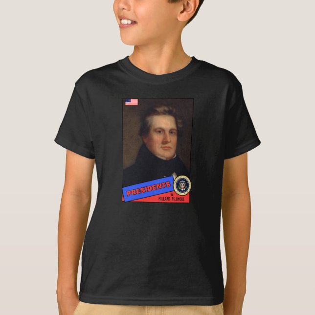 Millard Fillmore Baseball Card T-Shirt (Vorderseite)