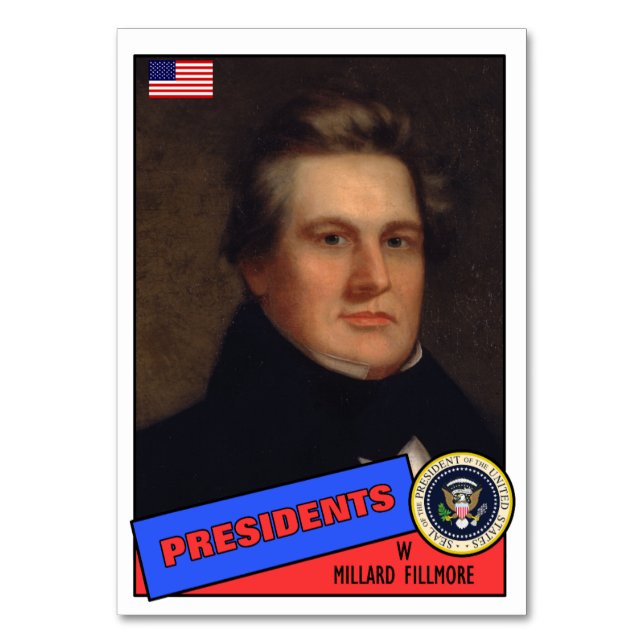 Millard-Fillmore-Baseballkarte Tischnummer (Vorderseite)
