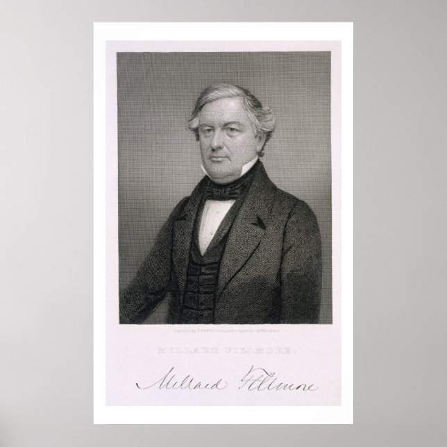 Millard Fillmore, eingraviert von Thomas B. Welch  Poster (Vorne)